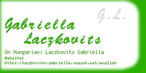 gabriella laczkovits business card